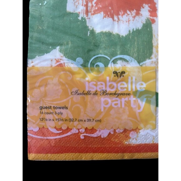 Isabelle de Borchgrave Floral Paper Napkins 16 Ct Pack NEW Target 2006 Guest Twl - Picture 3 of 4